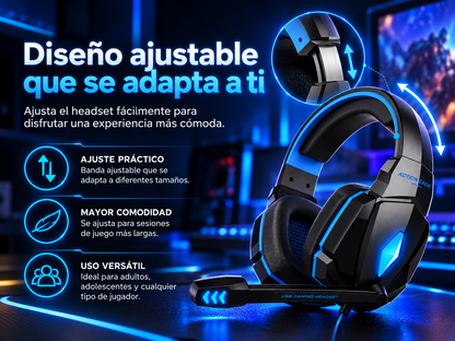 Headset Gamer Pro con Micrófono – 40% off