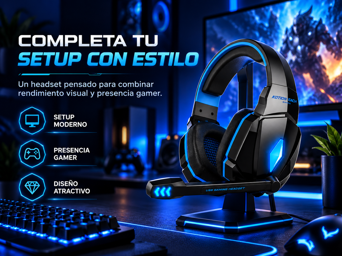 Headset Gamer Pro con Micrófono – 40% off